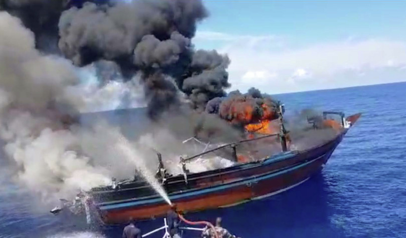 The Mozambican defence and security forces intercepted a dhow reportedly carrying heroin on 14 December 2019. The crew set the boat on fire to destroy the evidence and drugs and jumped into the sea. Three died while the remaining 12 – all reportedly of Iranian nationality – were rescued and arrested.
