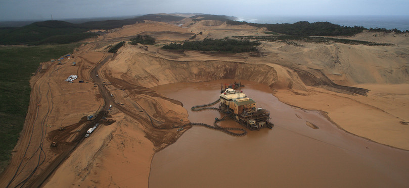 Dune mining, Richards Bay, KwaZulu-Natal, South Africa.
