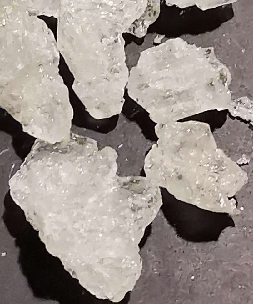 ‘Mexican meth’, produced in Nigeria and imported by Nigerian distributors, has been available in South Africa for the last three to four years. This quality of meth is distinguishable by its large crystalline shards.

