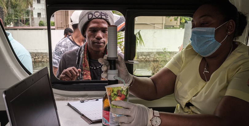 Methadone distribution in the Seychelles. As the heroin-using population in the archipelago has exploded, authorities have implemented a large-scale methadone distribution programme.
