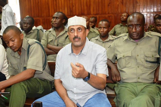 Feisal Mohamed Ali in August 2018 during the appeal of his 20-year sentence for ivory-trafficking offences. The appeal was successful.
