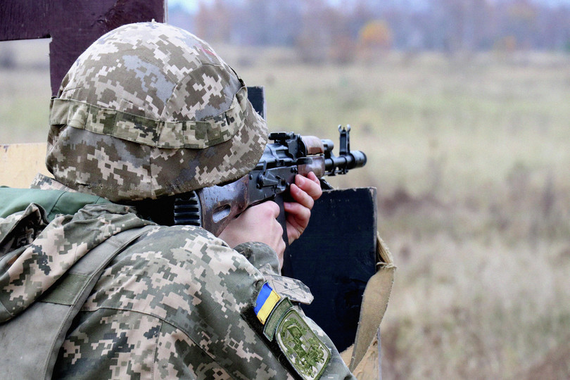 Obuka oficira za oružane snage Ukrajine.
