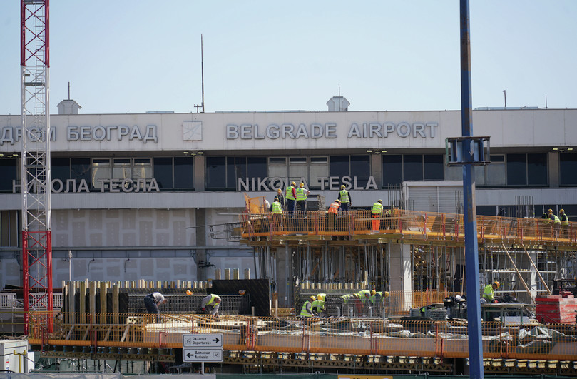 Beogradski aerodrom u izgradnji.
