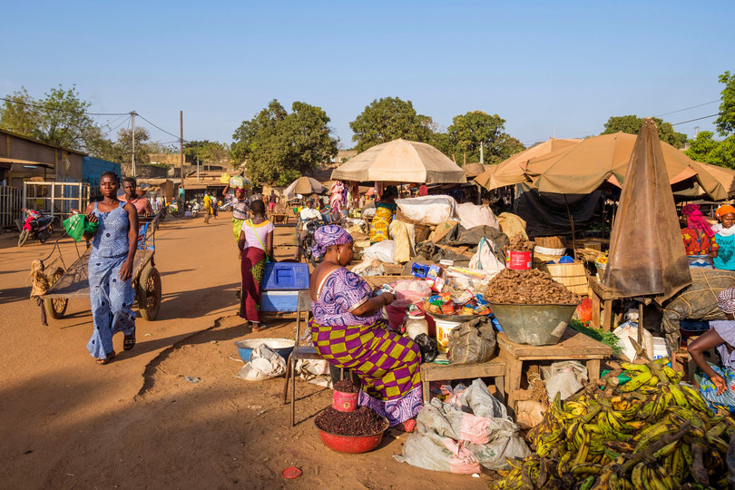 Un marché à Gaoua, dans la région Sud-Ouest.
